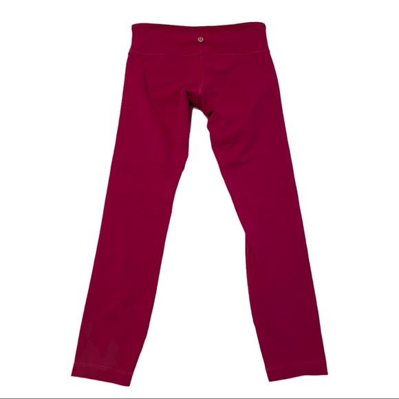 lululemon athletica Pants - Lululemon Bright Pink Wunder Under Leggings Size 6